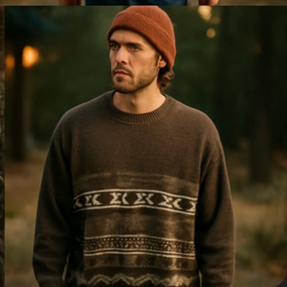 Vintage Windridge Men’s Sweater – XXLT – Made in Korea — Cozy Winter Knit - Picture 5 of 16